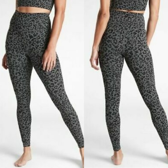 Athleta Pants - Athleta Leopard Elation Ultra High Rise Tight Powervita Spring Night